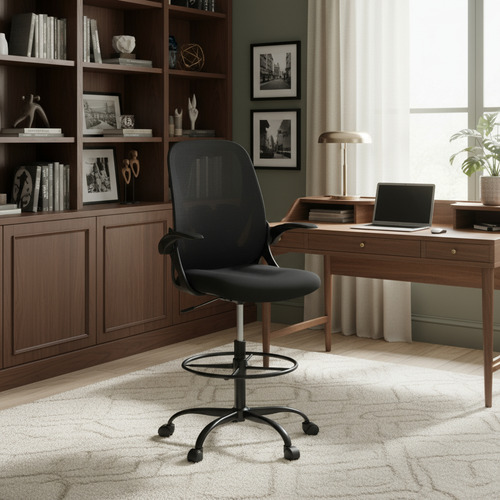 Cadeira de escritorio ergonomica caixa alta executiva banque