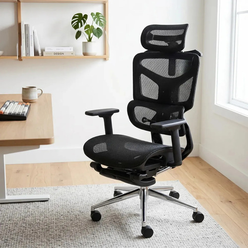 Cadeira de escritorio ergonomica diamond tela mesh com supor