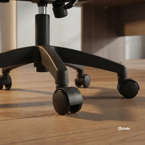 Cadeira de Escritório Ergonômica Giratória Astrella Nuova Mesh Ajustável Confortável Rodinhas Ideal Home Office