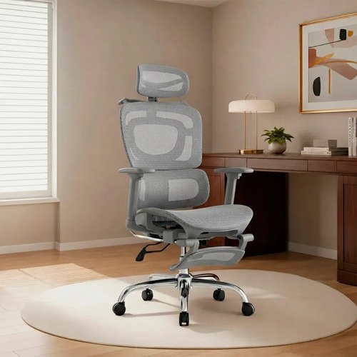 Cadeira de escritorio ergonomica giratoria nr17 malha respir 1