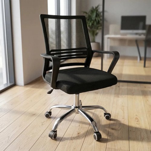 Cadeira de escritorio ergonomica giratoria office secretaria