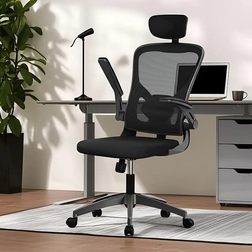 Cadeira de escritorio ergonomica python fly com cabide apoio
