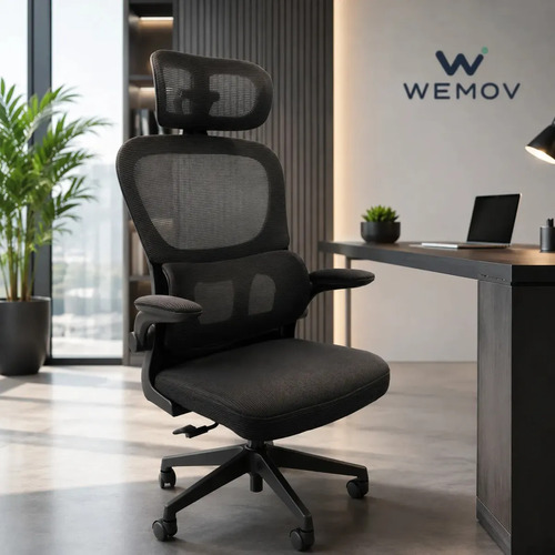 Cadeira de escritorio ergonomica wemov confort giratoria res