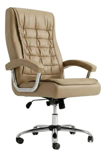 Cadeira de Escritório Presidente HomeNow Ergonômica com Molas Ensacadas e Rodas