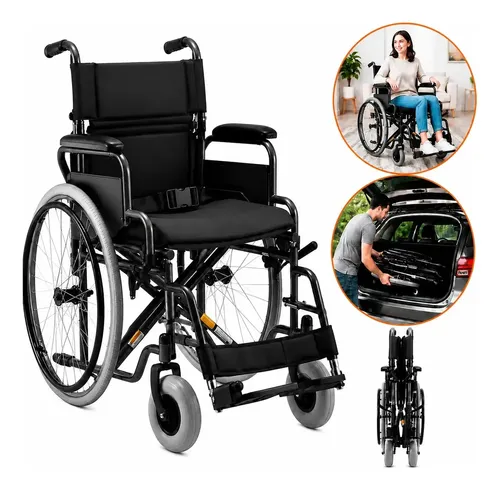 Cadeira de rodas dobravel modelo d400 ate 120 kg dellamed