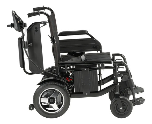 Cadeira De Rodas Motorizada Dobrável D800 Até 120kg Dellamed Cor Preto