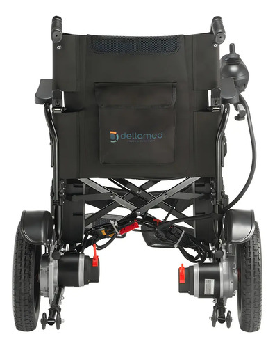 Cadeira De Rodas Motorizada Dobrável D800 Até 120kg Dellamed Cor Preto