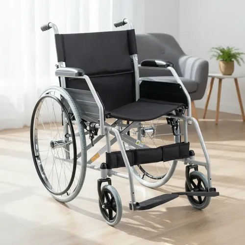 Cadeira De Rodas Resistente Dobrável Até 120kg Dellamed D100