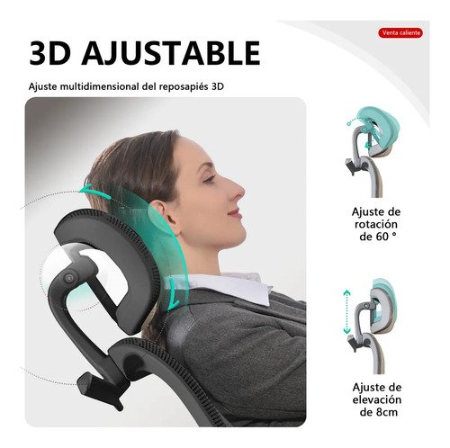 Cadeira Ergonômica Escritório Reclinavel Confortavel Cadeira Gamer Preto Esponja