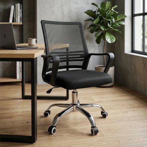 Cadeira escritorio confortavel giratoria estofado mesh altur