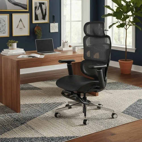 Cadeira escritorio ergonomica executiva premium souldis a08