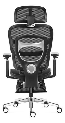 Cadeira Escritório Ergonômica Executiva Premium Souldis A08 Cor Preto Material do estofamento Malha