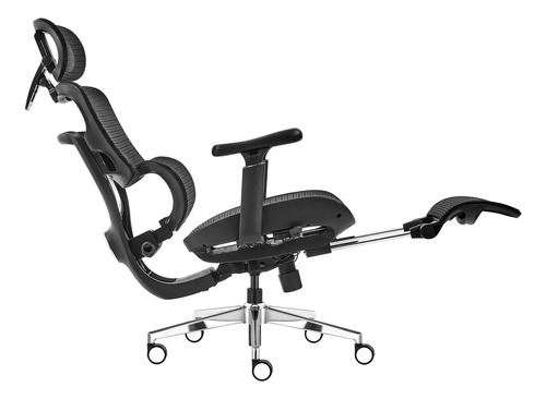Cadeira Escritório Ergonômica Executiva Premium Souldis A08 Cor Preto Material do estofamento Malha