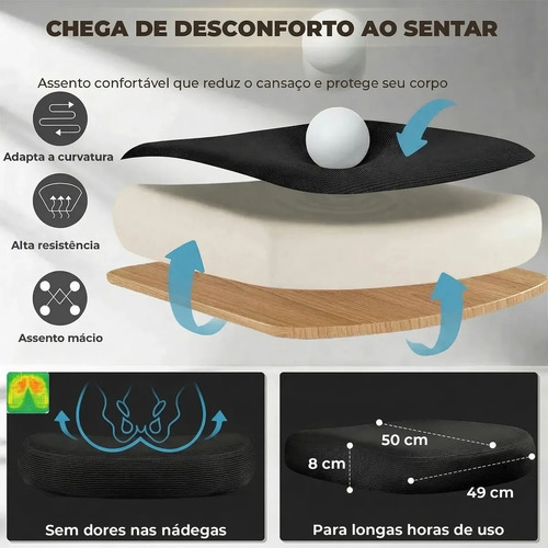 Cadeira Escritório Ergonômica Giratória Ajustável Delin Vertex Preta Em Mesh Com Suporte Lombar
