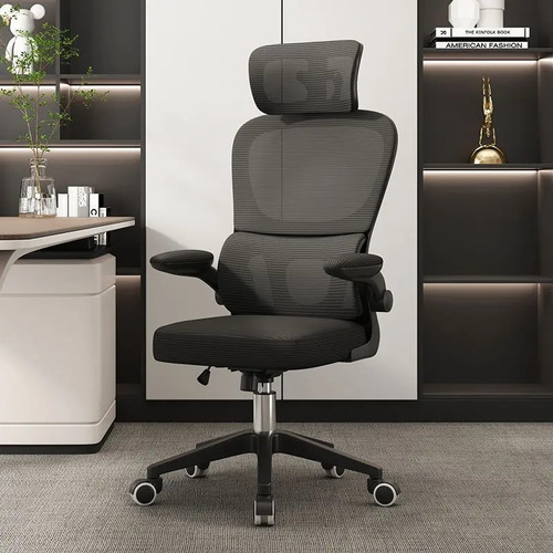 Cadeira escritorio ergonomica giratoria com apoio lombar da 1 1