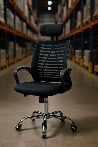 Cadeira Escritório Ergonômica Heads Top Bestchair Cor Preto Material do estofamento Tecido