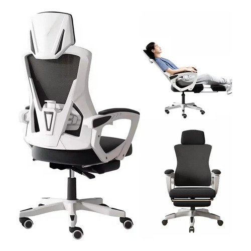 Cadeira escritorio ergonomica mesh ajuste lombar premium 1