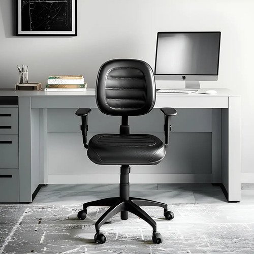 Cadeira escritorio ergonomica scarparo nr17 executiva preta