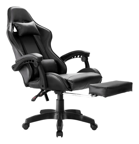 Cadeira Escritório Gamer Ergonômica Reclinável Apoio P/ Pes