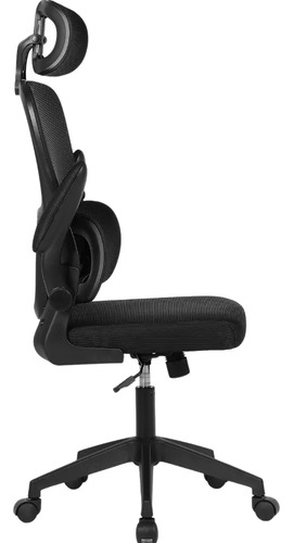 Cadeira Escritório Presidente Ergonômica NR17 Marqs Home Arcanis Preta com Apoio Lombar e Encosto Mesh Premium