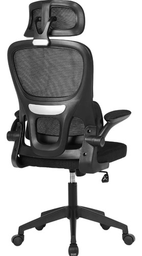 Cadeira Escritório Presidente Ergonômica NR17 Marqs Home Arcanis Preta com Apoio Lombar e Encosto Mesh Premium