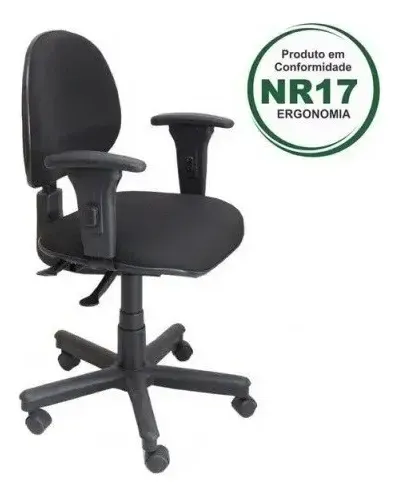Cadeira Executiva Ergonômica Giratória Back System Nr 17