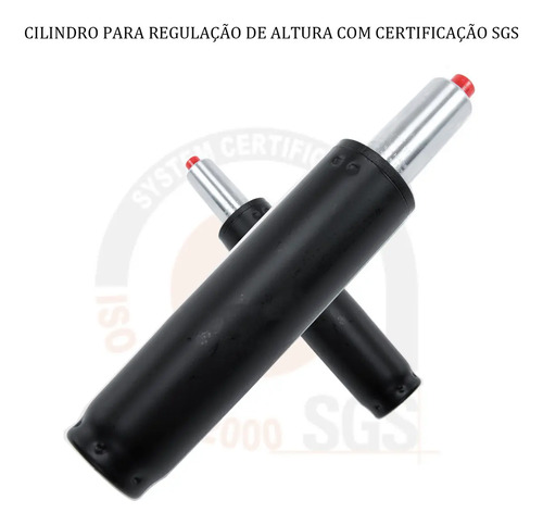 Cadeira Executiva Sweet Studio Ergonômica Preta, Com Apoio de Pés e Encosto Reclinável