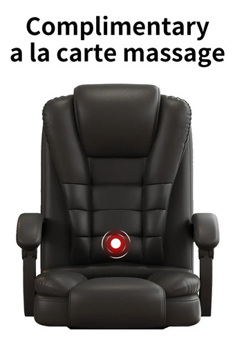 Cadeira Executiva Sweet Studio Ergonômica Preta, Com Apoio de Pés e Encosto Reclinável