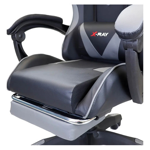 Cadeira Gamer Ergonomica Elidy X-Ray Preto Branca Reclinável