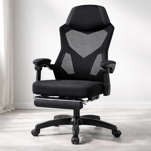 Cadeira Gamer Ergonômica Giratória Apoio De Pés Confortável