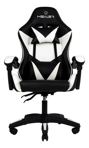 Cadeira Gamer Lancer Preta e Branca Healer