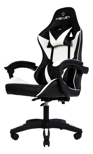Cadeira Gamer Lancer Preta e Branca Healer