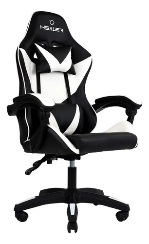Cadeira Gamer Lancer Preta e Branca Healer