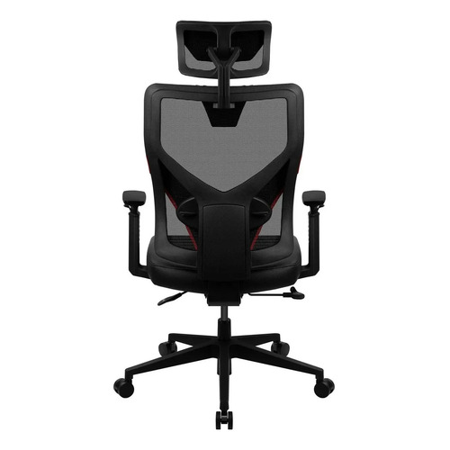 Cadeira Gamer ThunderX3 YAMA1 Preta Vermelha Ergonômica c/ Encosto Reclinável