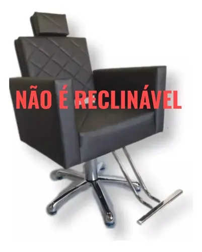 Cadeira Para Salão De Beleza E Barbearia Promoção Cor Preta