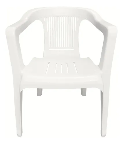 Cadeira poltrona plastica duramax bistro reforcada