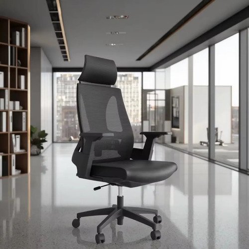 Cadeira presidente ergonomica certificada nr17 toledo preto