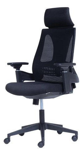 Cadeira Presidente Ergonômica Certificada Nr17 Toledo Preto Mesh