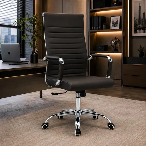 Cadeira presidente reclinavel escritorio giratoria relax