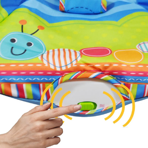 Cadeirinha Descanso Bebe Musical Maxi Baby Até 18kgs Azul