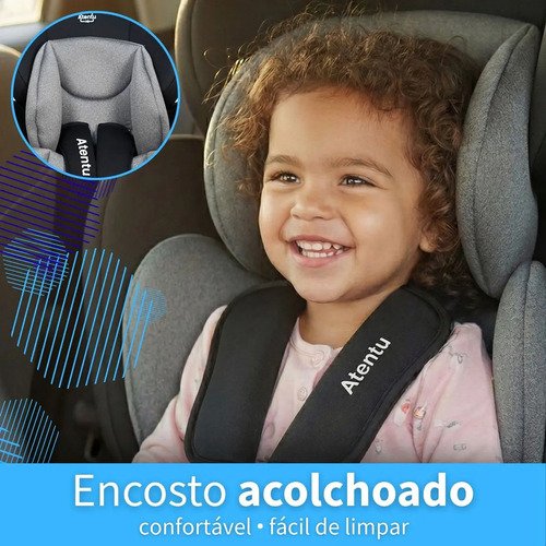 Cadeirinha Infantil Para Carro 9-36kg Passeio Com Segurança Cadeirinha Infantil Preto