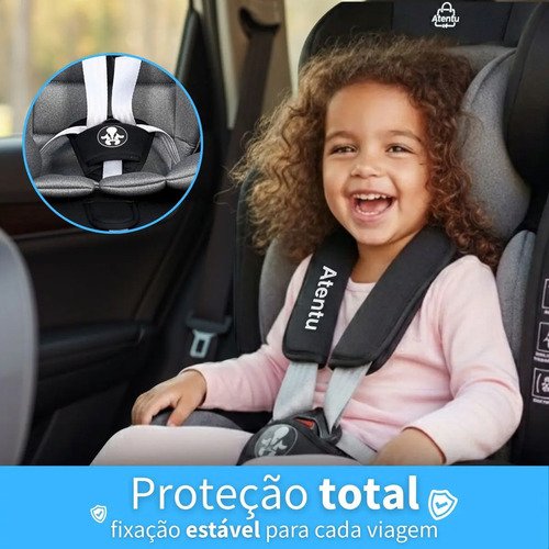 Cadeirinha Infantil Para Carro 9-36kg Passeio Com Segurança Cadeirinha Infantil Preto