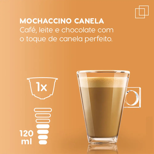 Café em Cápsula NESCAFÉ DOLCE GUSTO Mochaccino Canela 10 Cápsulas