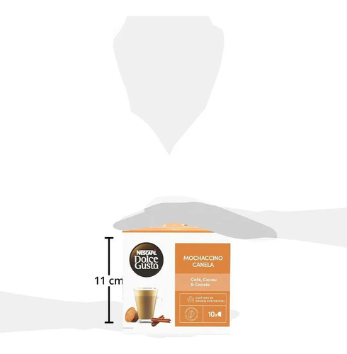 Café em Cápsula NESCAFÉ DOLCE GUSTO Mochaccino Canela 10 Cápsulas