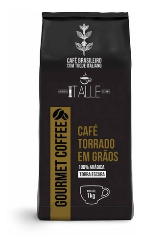 Cafe em grao torrado expresso arabica torra escura graos 1kg