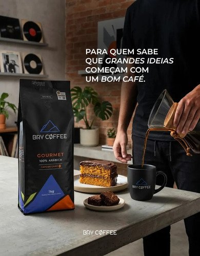 Café Em Grãos Bry Coffee 1kg 100% Arabica Gourmet O Futuro