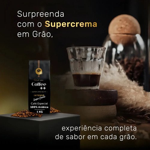 Café Especial em Graos Coffee++ Intenso 1KG Especial 100% Arábica Torra Média Coffee Mais
