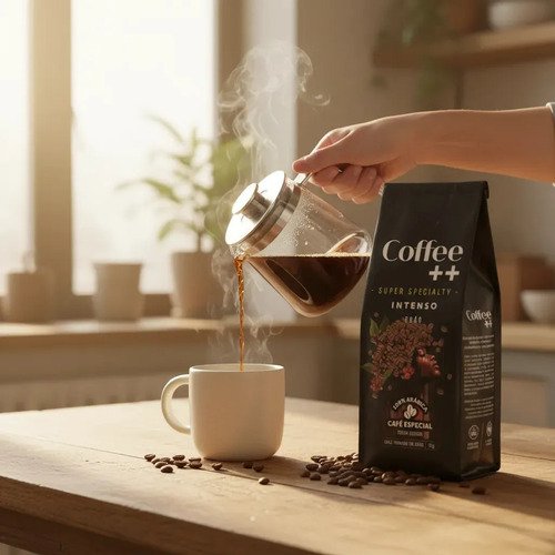 Café Especial em Graos Coffee++ Intenso 1KG Especial 100% Arábica Torra Média Coffee Mais