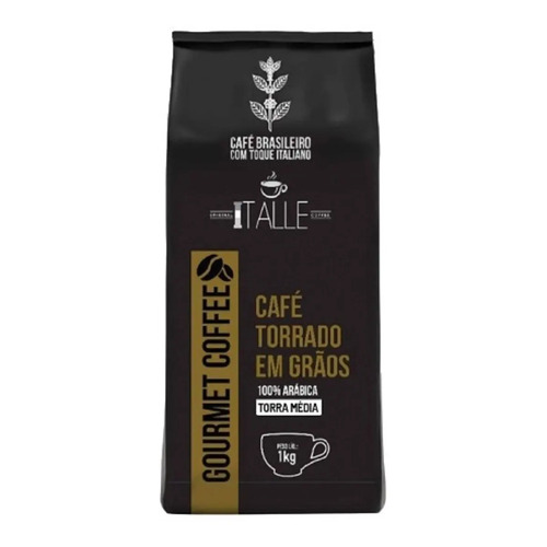 Cafe graos torrado torra media arabica em graos 1kg gourmet 1