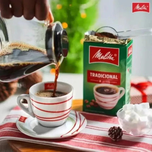 Café Torrado e Moído Tradicional Caixa 500g Melitta Intenso A Vácuo